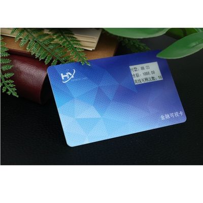 Prenda impermeable industrial de carga inalámbrica de la pantalla IP68 de OTP Smart Card OLED