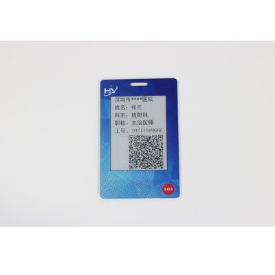 Tarjeta biométrica electrónica IP68 del pago de la pantalla OTP de la tinta impermeable