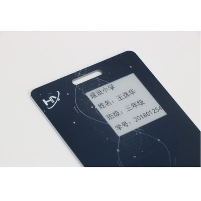 Seguridad Smart Card 7816 del pago 1.5m m de la huella dactilar con la pantalla electrónica de la tinta