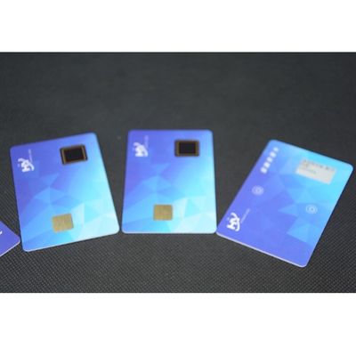 Seguridad Smart Card 7816 del pago 1.5m m de la huella dactilar con la pantalla electrónica de la tinta
