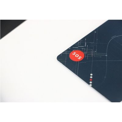 Tarjeta de colocación en tiempo real de la identificación del faro de la tarjeta elegante BLE del pago de la luminiscencia