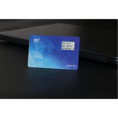 Tarjeta visual pasiva 13.56mHz RFID Chip Card de la tarjeta de la pantalla 7816 de la tinta