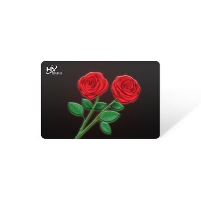 Microprocesador F05 a la función luminescente integrada Rfid Chip Card de la tarjeta inteligente