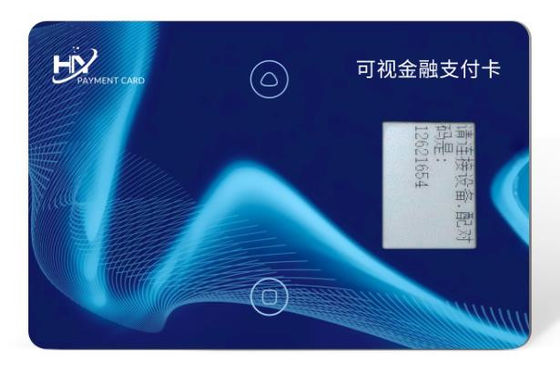 Prenda impermeable integrada tarjeta del SE Chip Embedded Ink Screen Smart Chip Card IP68 recargable