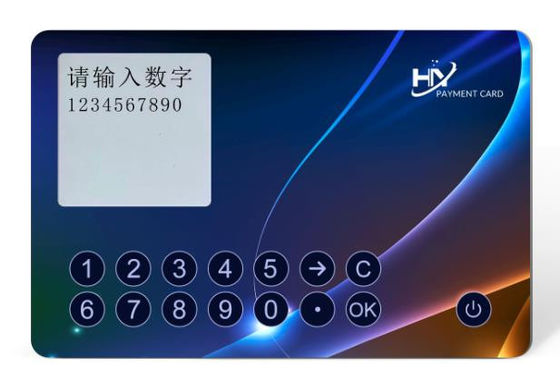 Acceso luminoso impermeable de OTP Smart Card que coloca una tarjeta de la contraseña del tiempo
