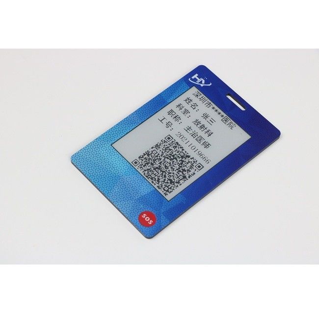 1,02 prenda impermeable de la pantalla OTP Smart Card IP68 de la tinta de la pulgada para la tarjeta del tráfico urbano